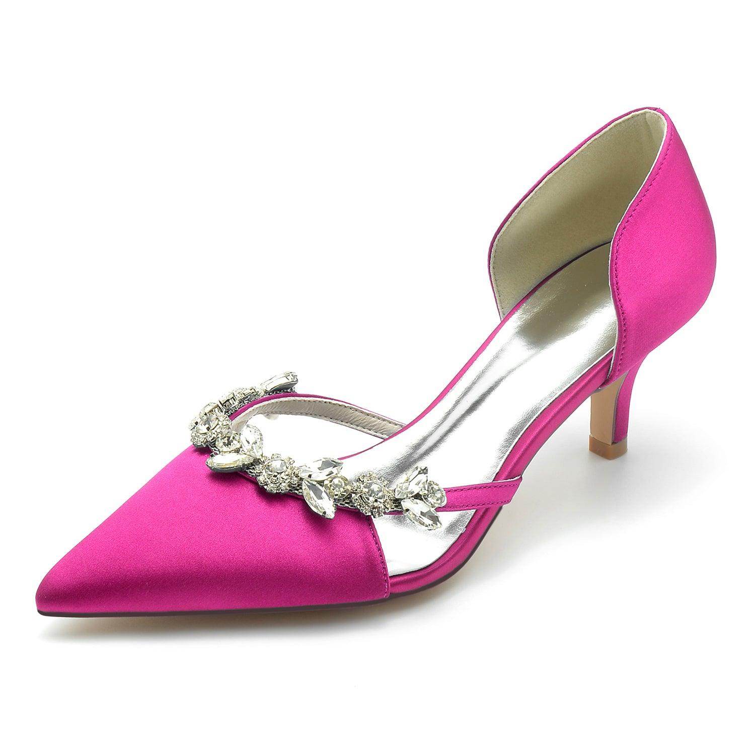 Stiletto Heel 6cm Silk-Like Shoes CK0210 - COCOMELODY
